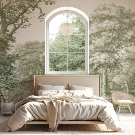 Papel de Parede Paisagem Verde Campestre MP