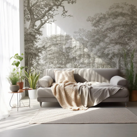 Papel de Parede Countryside Etched Greige MP