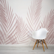 Papel de Parede Aquarela Folhas Vermelhas Minimalistas MP