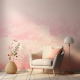 Papel de Parede Nuvens Cor-de-Rosa Sonhadoras MP