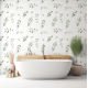 Papel de Parede Aquarela Folhas Verdes Bot�nicas MP