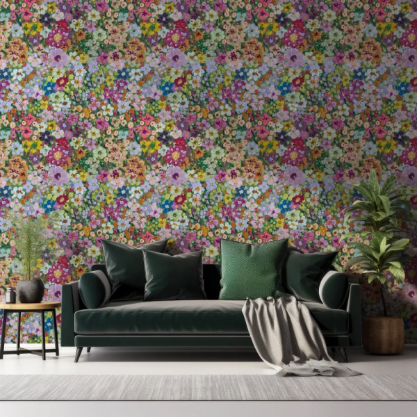 Papel de Parede Jardim Colorido Floral MP