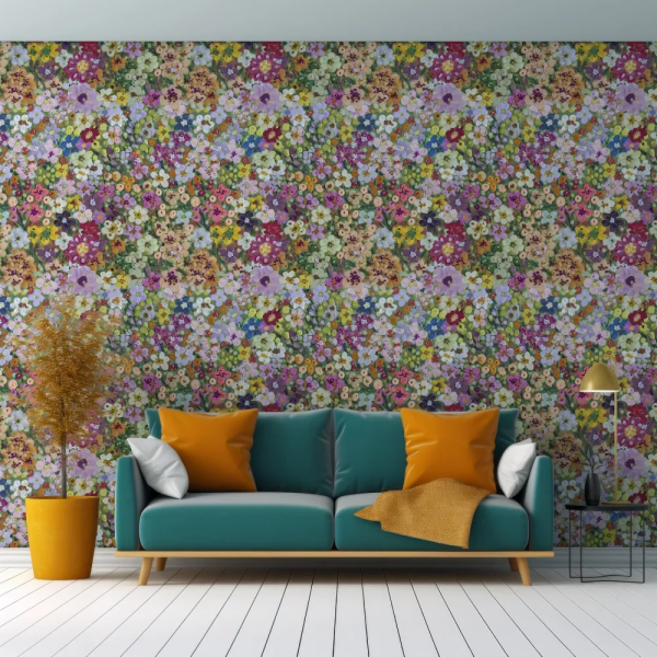 Papel de Parede Jardim Colorido Floral MP