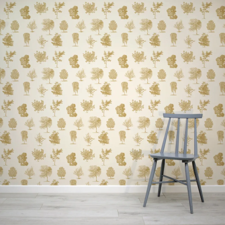 Papel de Parede Paisagem de rvore Mustard MP