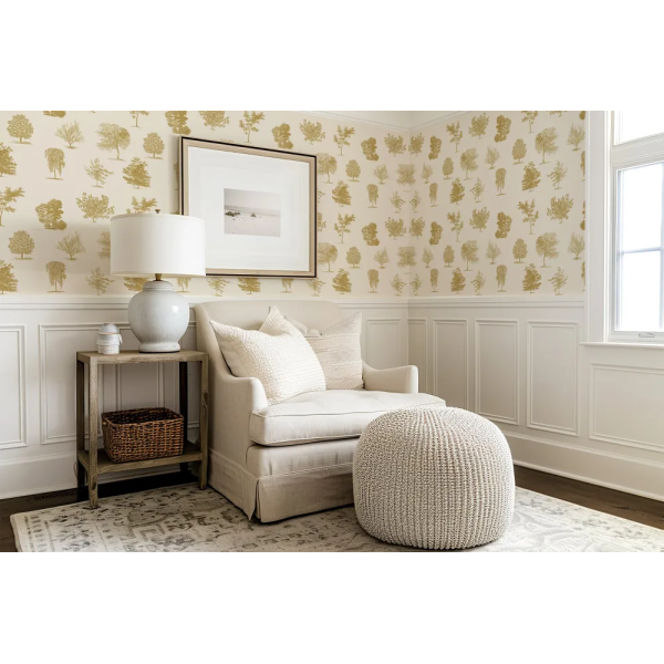 Papel de Parede Paisagem de rvore Mustard MP