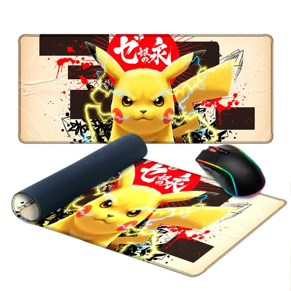 Mouse Pad Anime Picachu Raios de Pokemon