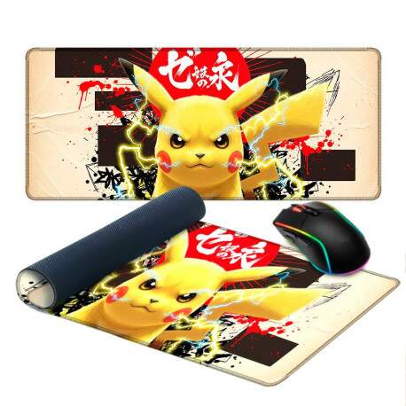 Mouse Pad Anime Picachu Raios de Pokemon
