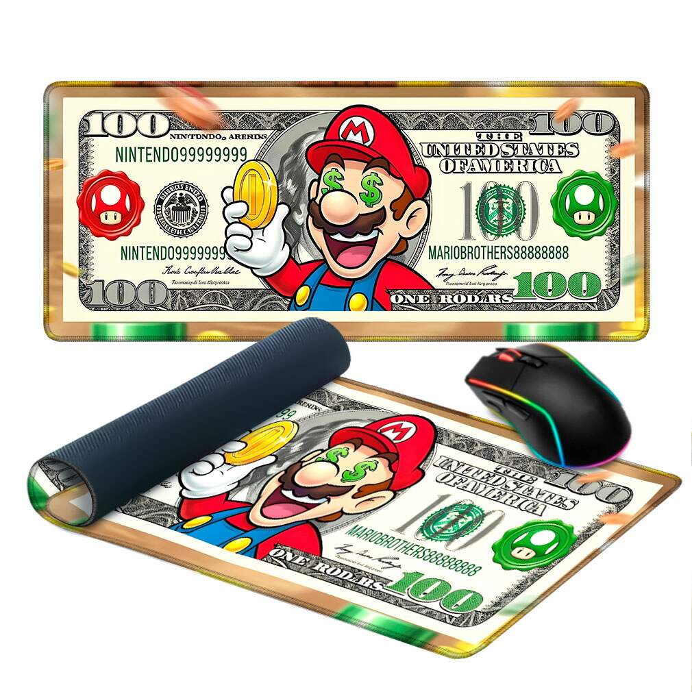 Mouse Pad Super Mario Dollar Gamer