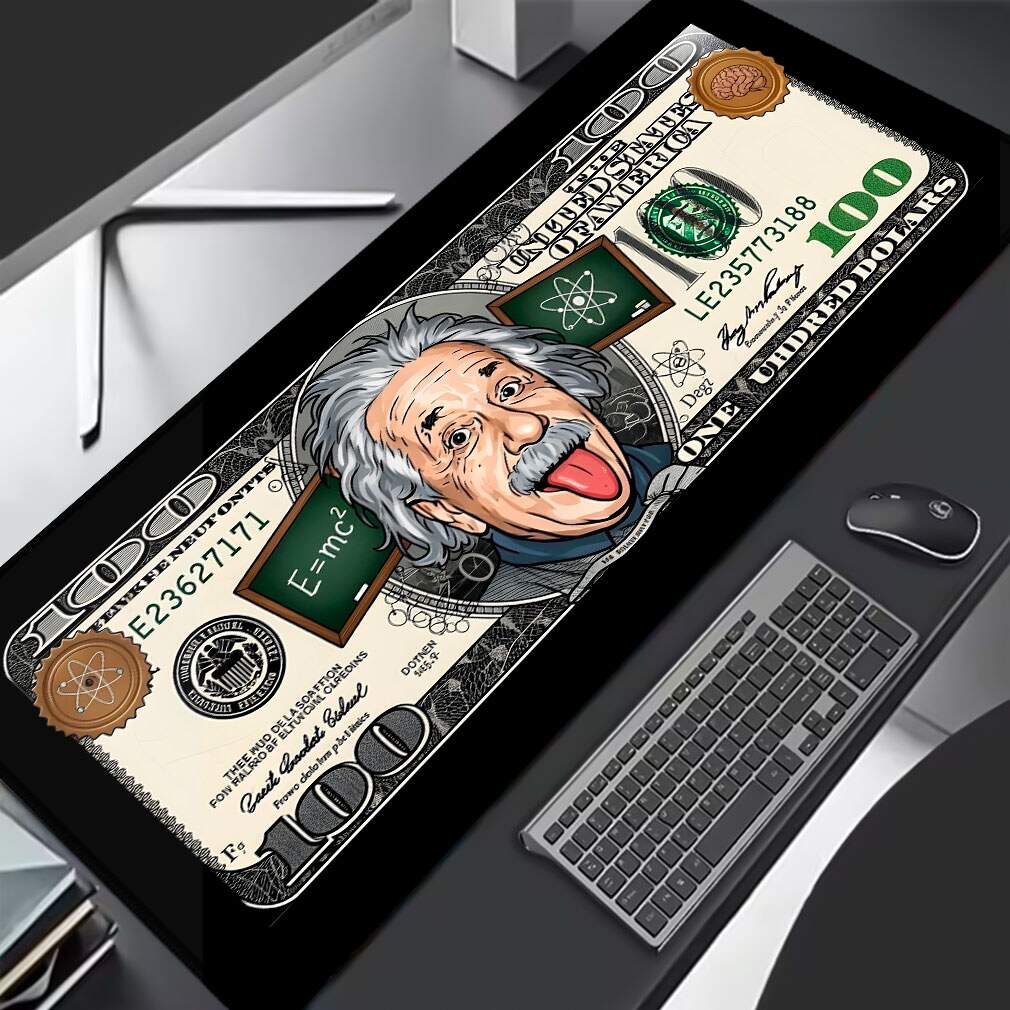 Mouse Pad Albert Einstein Dollar - Fran Adesivos de Parede