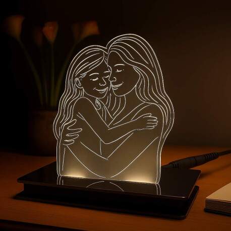 Luminria Personalizada com Sua Foto Desenhada Dia das Mes