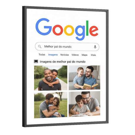 Quadro Decorativo Melhor Pai do Mundo Fundo Branco