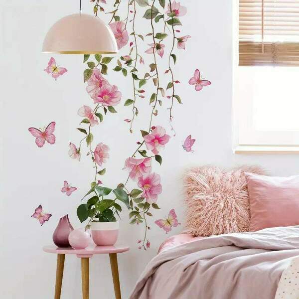 Adesivo de Parede Floral Aconchegante