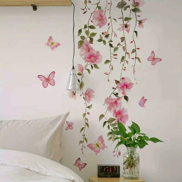 Adesivo de Parede Floral Aconchegante