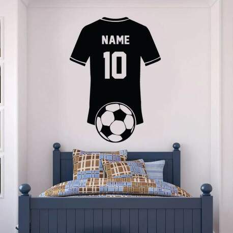 Adesivo de Parede Personalizado Camiseta de Time