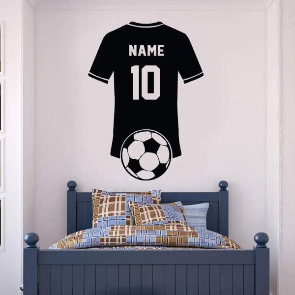 Adesivo de Parede Personalizado Camiseta de Time