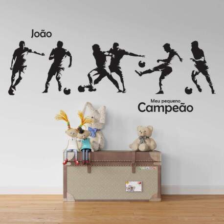Adesivo de Parede Futebol Personalizado