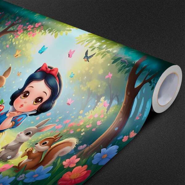 Papel de Parede Branca de Neve Baby no Bosque MP