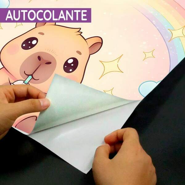 Papel de Parede Capivada Baby Arco ris MP