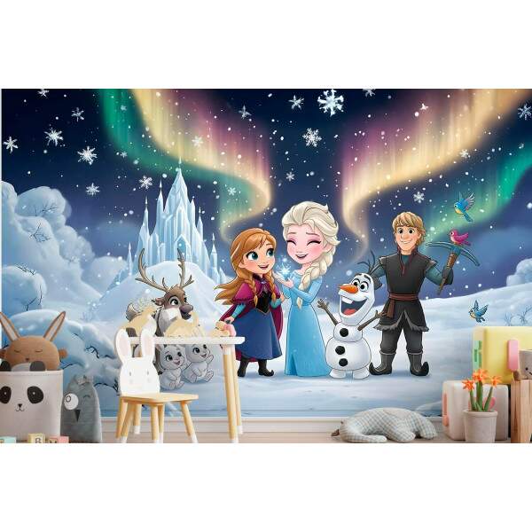 Papel de Parede Frozem e Amigos na Neve MP