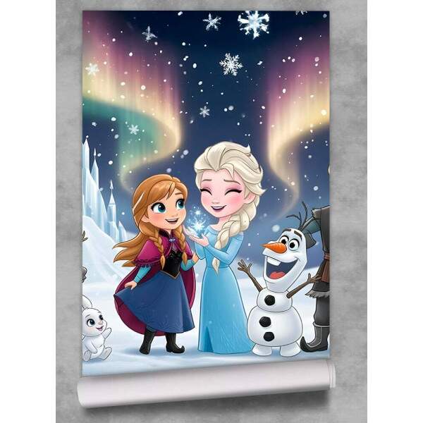 Papel de Parede Frozem e Amigos na Neve MP