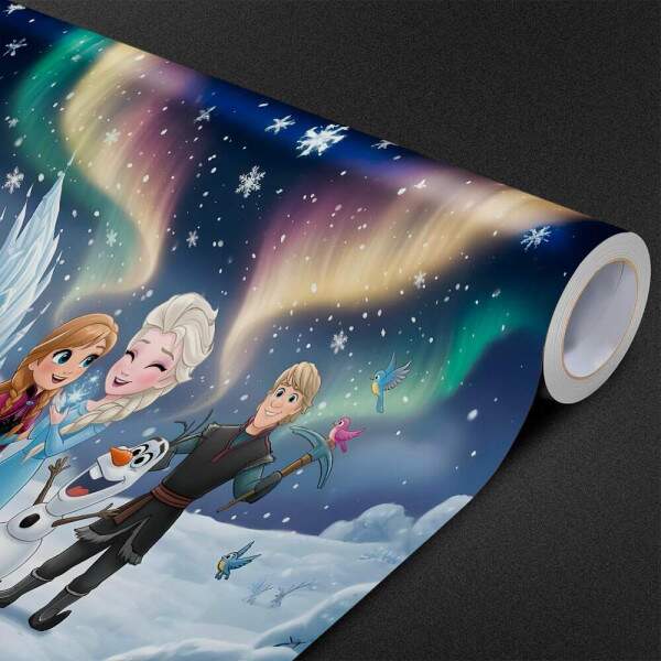 Papel de Parede Frozem e Amigos na Neve MP