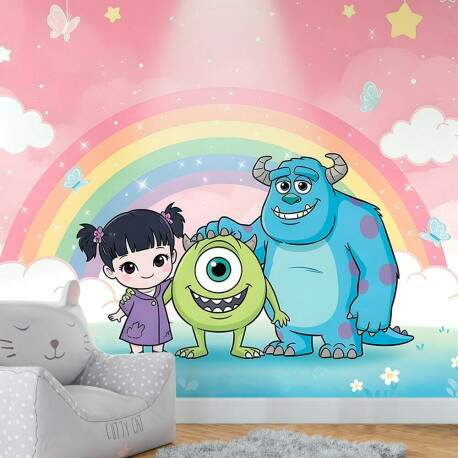 Papel de Parede Monstros SA Baby Arco ris MP