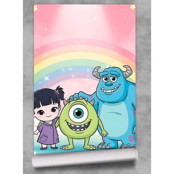 Papel de Parede Monstros SA Baby Arco ris MP