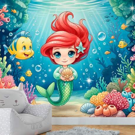 Papel de Parede Princesa Sereia Ariel MP