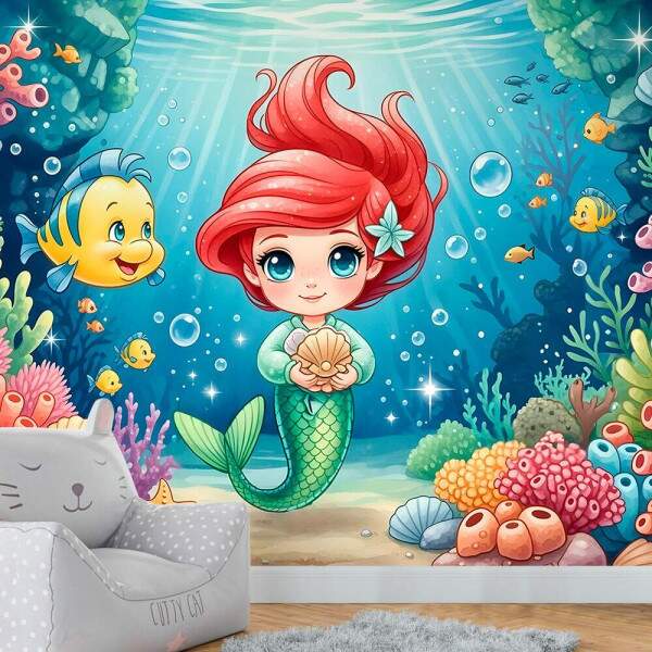 Papel de Parede Princesa Sereia Ariel MP