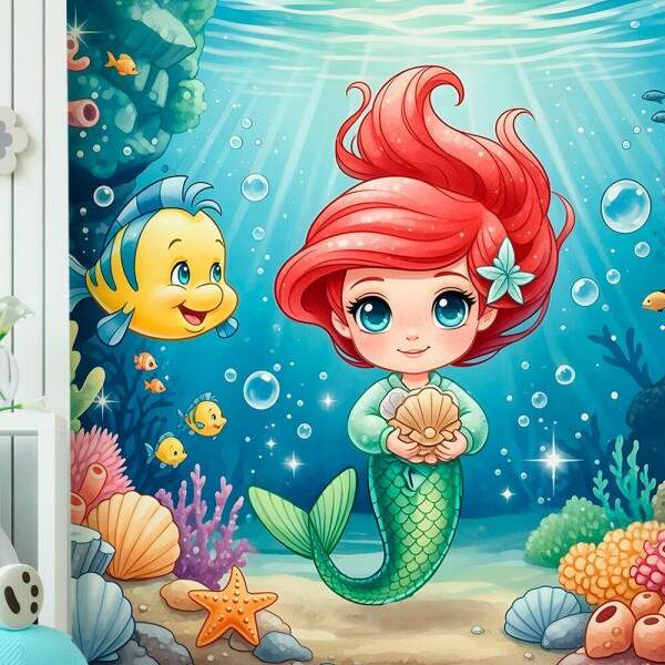 Papel de Parede Princesa Sereia Ariel MP
