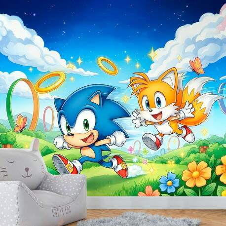 Papel de Parede Sonic e Tails Correndo MP