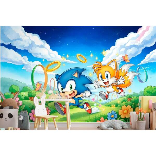 Papel de Parede Sonic e Tails Correndo MP