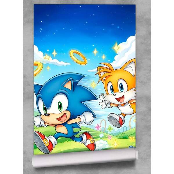 Papel de Parede Sonic e Tails Correndo MP