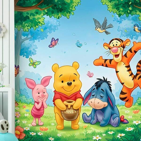 Papel de Parede Turma do Ursinho Pooh MP