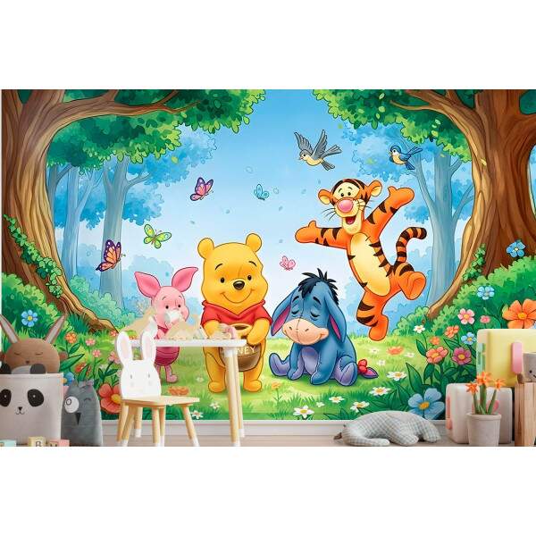 Papel de Parede Turma do Ursinho Pooh MP