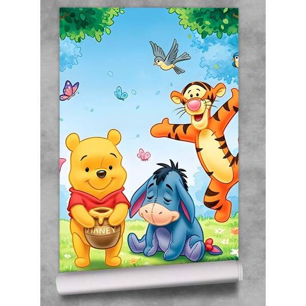 Papel de Parede Turma do Ursinho Pooh MP