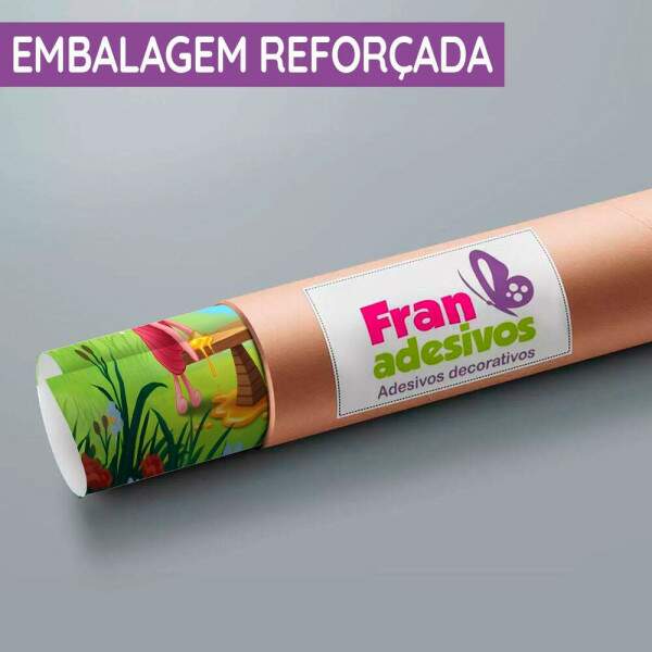 Papel de Parede Ursinho Pooh e Leito Pegando Mel MP