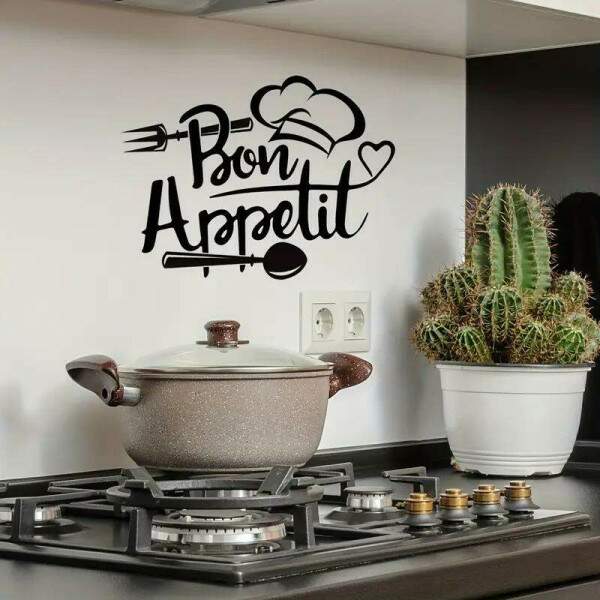 Adesivo de Parede Gourmet Bom Appetit
