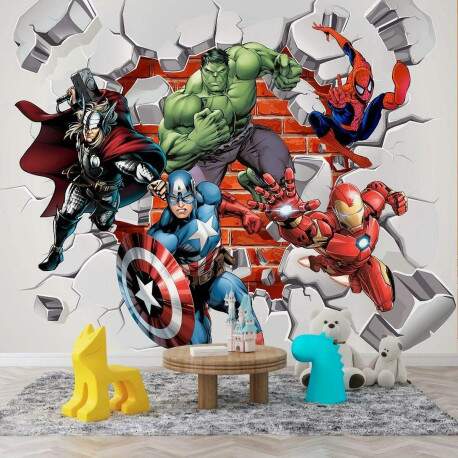 Adesivo de Parede Dinmico Vingadores