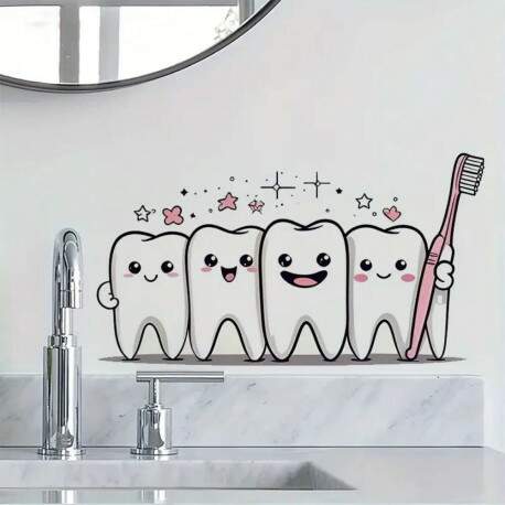 Adesivo de Parede Sorriso Dentes