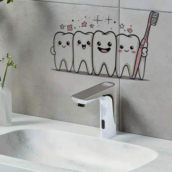 Adesivo de Parede Sorriso Dentes