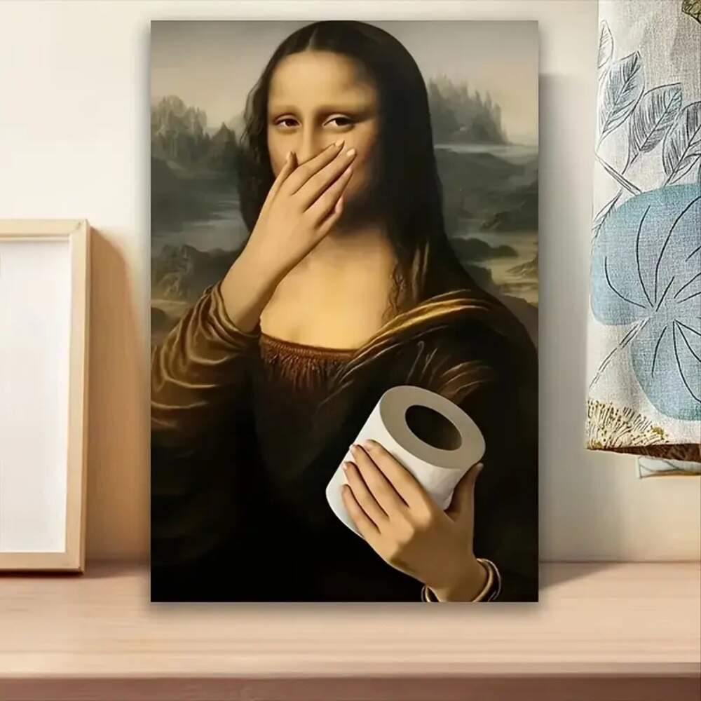 Adesivo de Parede Mona Lisa Criativa