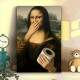 Adesivo de Parede Mona Lisa Criativa