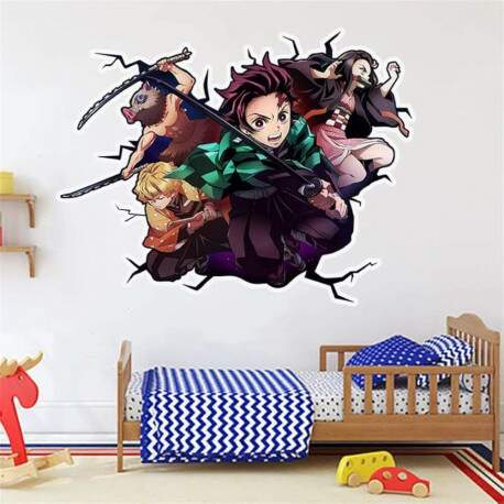 Adesivo de Parede Demon Slayer Aventura na Parede
