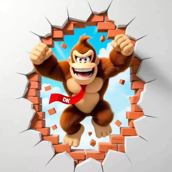 Adesivo de Parede Donkey Kong Aventura
