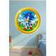 Adesivo de Parede Sonic em A��o