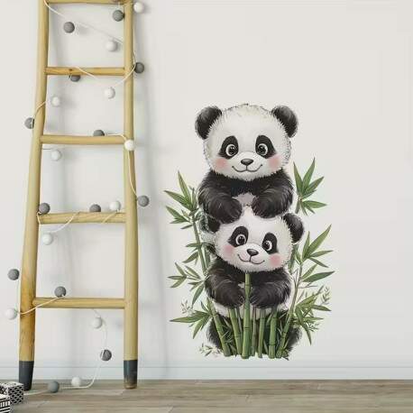 Adesivo de Parede Panda Brincalho
