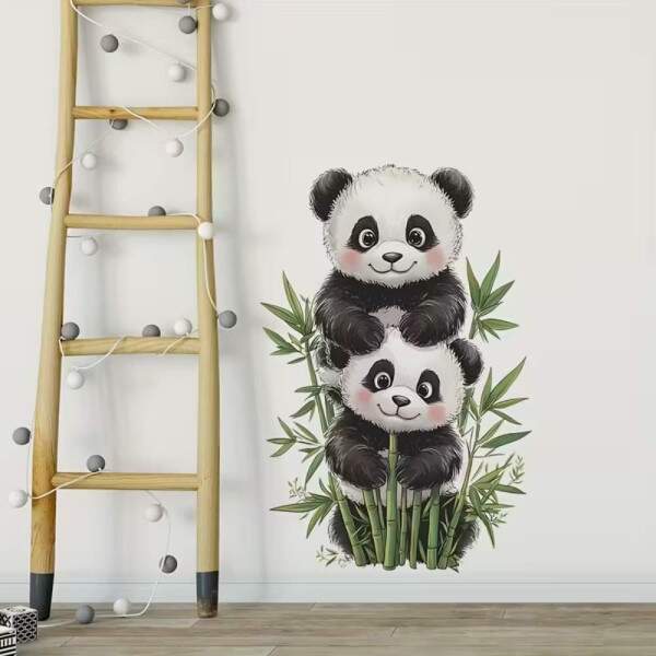 Adesivo de Parede Panda Brincalho