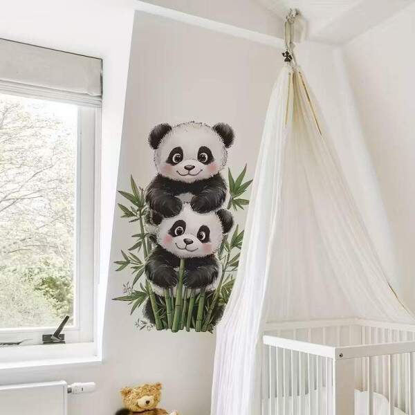 Adesivo de Parede Panda Brincalho