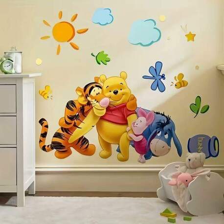 Adesivo de Parede Infantil Ursinho Pooh Encantado